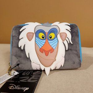 Loungefly Disney The Lion King Rafiki Cosplay Zip Around Wallet NEW